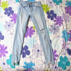 american eagle ripped jeggings